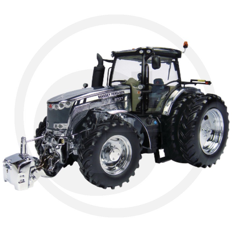 1:32 MASSEY FERGUSON 8737 Chrome Doble rueda trasera