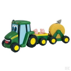 1:32 JOHN DEERE infantil c/cabina y r. ganadero