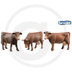 1:16 Vaca marrón Bruder 1u. (3 modelos)