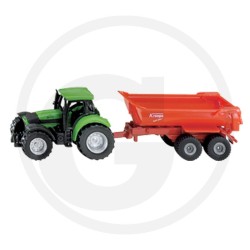 1:87 DEUTZ Agrotron 254 con remolque volquete