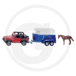 1:87 JEEP con remolque caballo