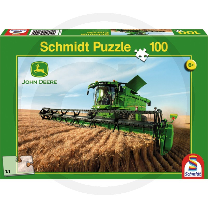 6+ Puzzle John Deere cosechadora 100 piezas