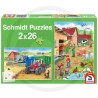 3+ Puzzle En la granja 2*26 piezas