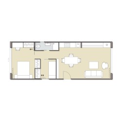 Mobil Home en automontaje 50 m2