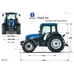 NEW HOLLAND TN60SA - Orbitrol