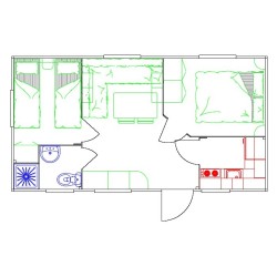 Mobil Home Balboa 7x3,7  (25,90 m2)