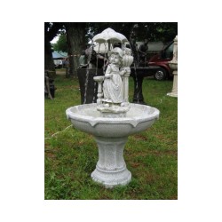 Fuente de resina Pedestal Nina con columna