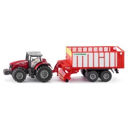 1:50 MASSEY FERGUSON 8690 con remolque autocargador Pottinger Jumbo 6010 Combiline