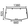 JOHN DEERE 8110 - Luna trasera