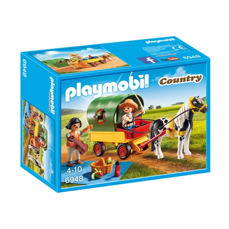 Playmobil: Granja Picnic con Poni y Carro