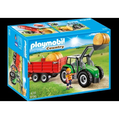 Playmobil: Tractor con pala y remolque