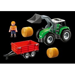 Playmobil: Tractor con pala y remolque