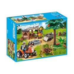 Playmobil: Granja Leñador con Tractor