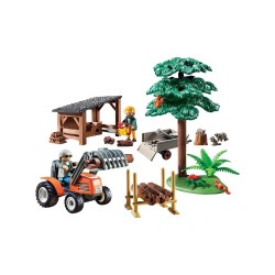 Playmobil: Granja Leñador con Tractor