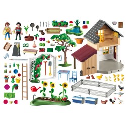 Playmobil: Casa de agricultores y mercado