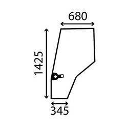 MASSEY FERGUSON 4435 - Luna puerta izquierda