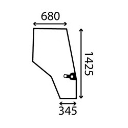 MASSEY FERGUSON 4435 - Luna puerta derecha