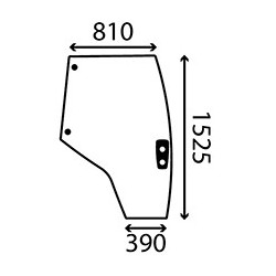 MASSEY FERGUSON 5608 - Luna puerta derecha