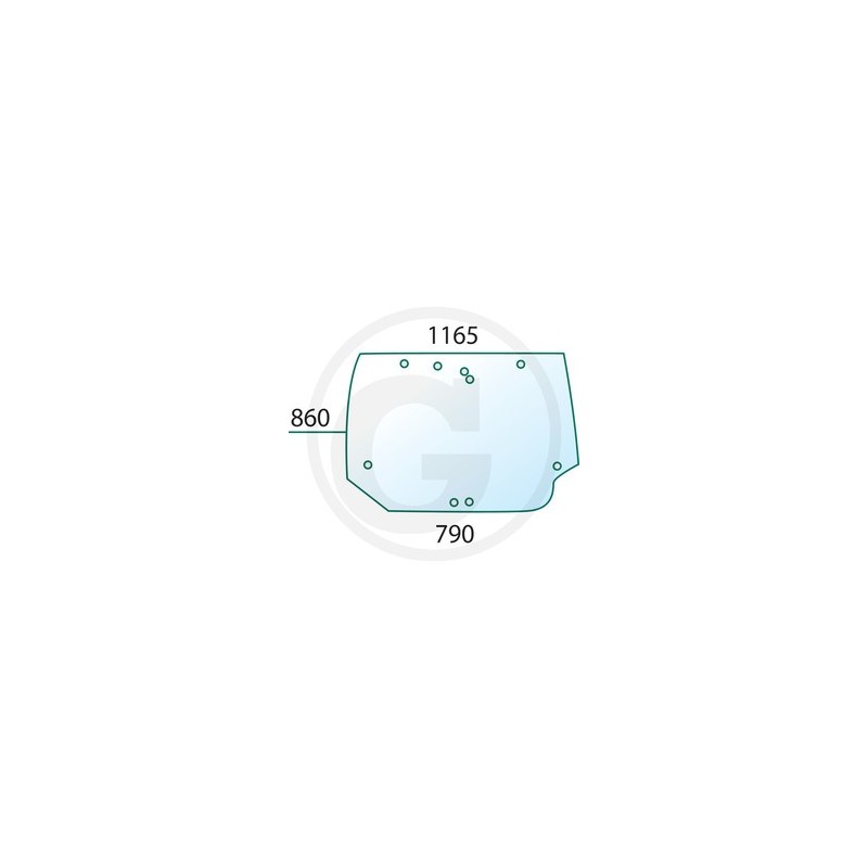 Mc CORMICK MTX 110 - Luna trasera