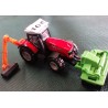 1:87 MASSEY FERGUSON 8737 con desbrozadora de brazo y segadora