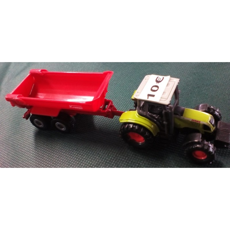 1:87 CLAAS Ares con remolque volquete KRAMPE