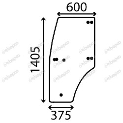 JOHN DEERE 5215F - Luna puerta izquierda