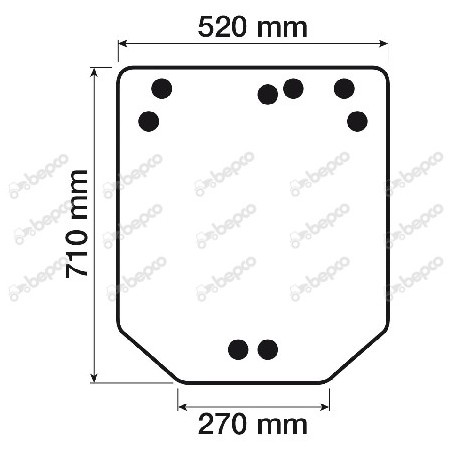 JOHN DEERE 5215F - Luna trasera