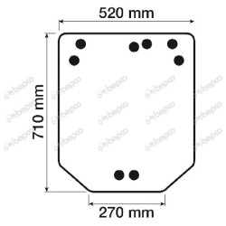 JOHN DEERE 5215F - Luna trasera