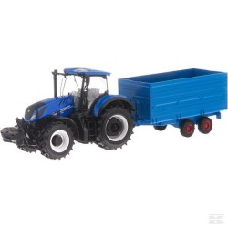 1:32 NEW HOLLAND T7.315 con remolque cereal