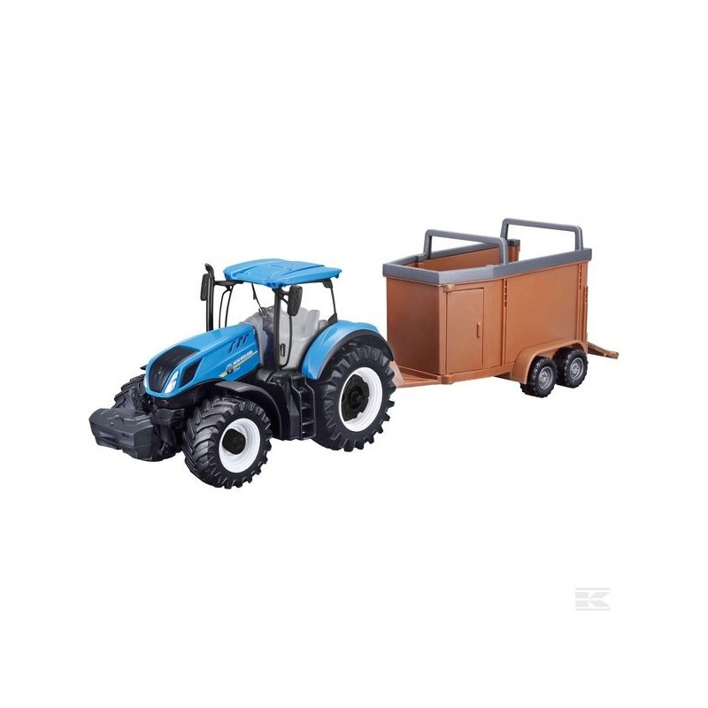 1:50 NEW HOLLAND T7.315 con remolque ganado