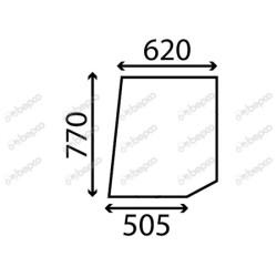 JOHN DEERE 2030 - Cristal puerta superior izquierdo