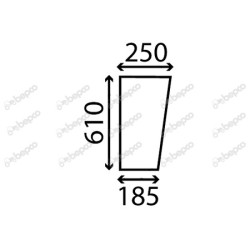 JOHN DEERE 2130 - Cristal delantero inferior izquierdo