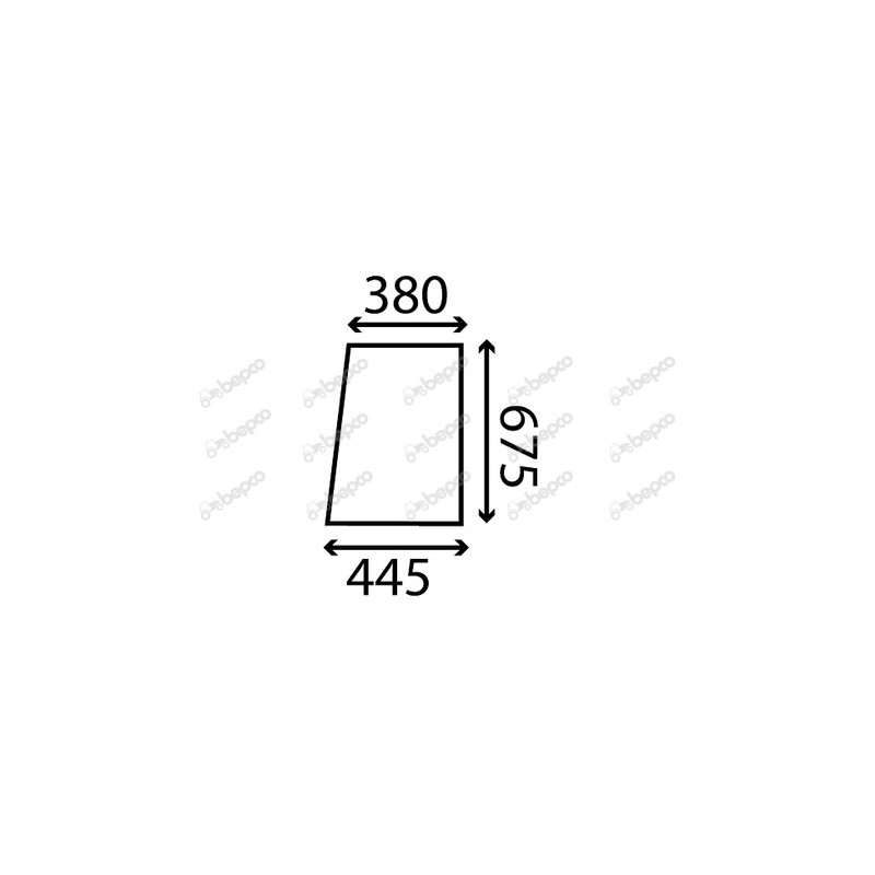 JOHN DEERE 2130 - Cristal lateral fijo