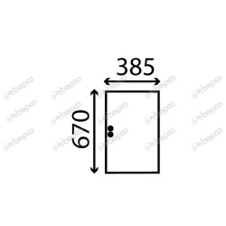 JOHN DEERE 2130 - Cristal lateral corredizo 