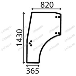 MASSEY FERGUSON 3425 F - Cristal puerta izquierda