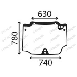 NEW HOLLAND TN75FA - Luna trasera