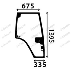 FENDT Farmer 307 Turbomatik - Luna puerta derecha