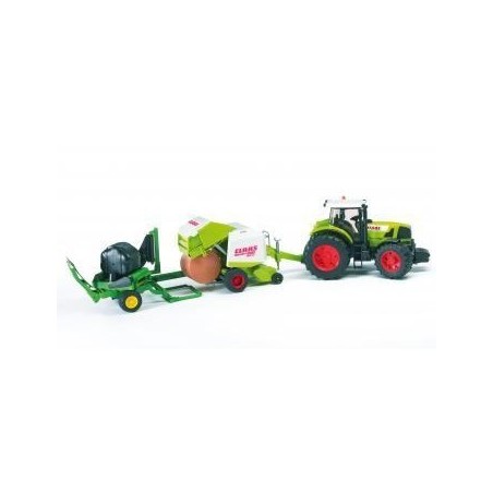 1:16 CLAAS Atles 936 RZ con rotoempacadora y enfardadora