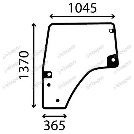 SAME Explorer3 85 E COM3 - Luna puerta izquierda