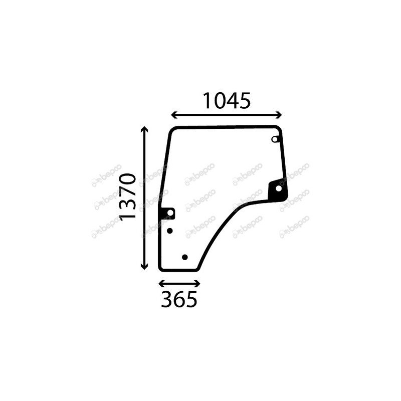 SAME Explorer3 85 E COM3 - Luna puerta izquierda