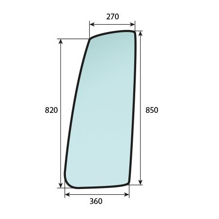 SAME Fortis 120.4 - Luna lateral derecha