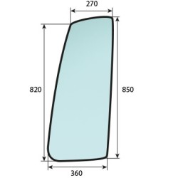 SAME Fortis 120.4 - Luna lateral derecha