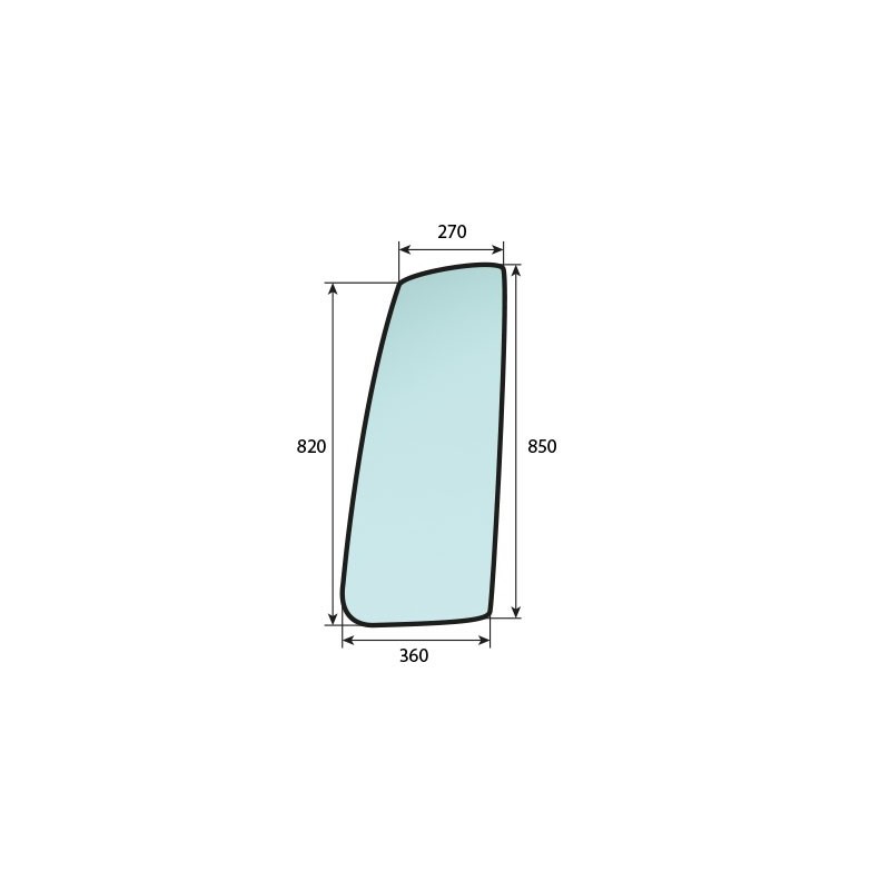 SAME Fortis 120.4 - Luna lateral derecha