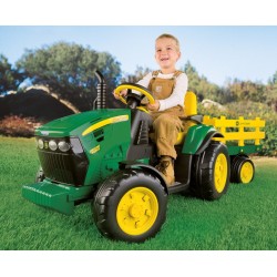 6:09 JOHN DEERE con remolque 12V Motor eléctrico