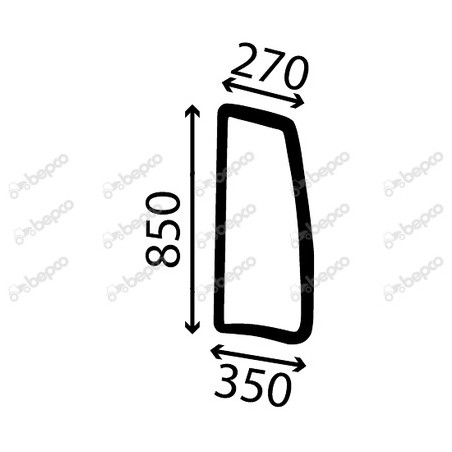 SAME Iron 115 DCR Continuo - Luna lateral izquierda