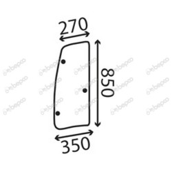 SAME Iron3 190 DCR - Luna lateral derecha