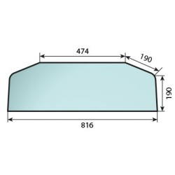 SAME Laser3 140 - Luna trasera inferior