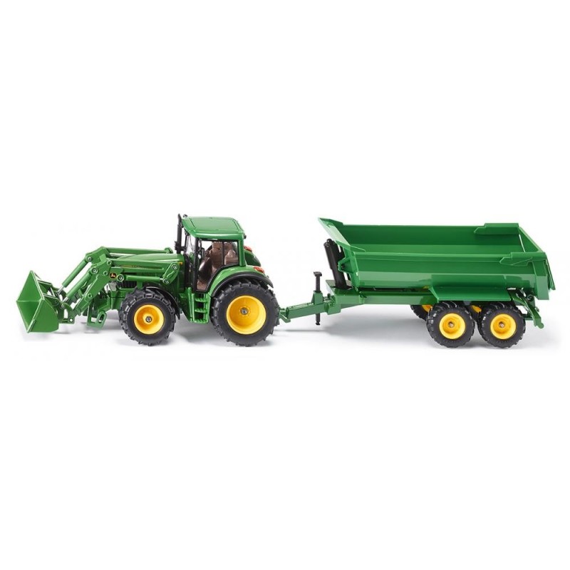 1:32 JOHN DEERE 6820 con pala y remolque basculante