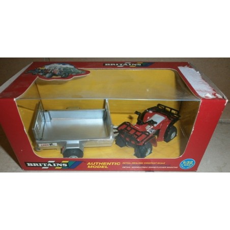 1:32 HONDA Quad TRX 300 con remolque