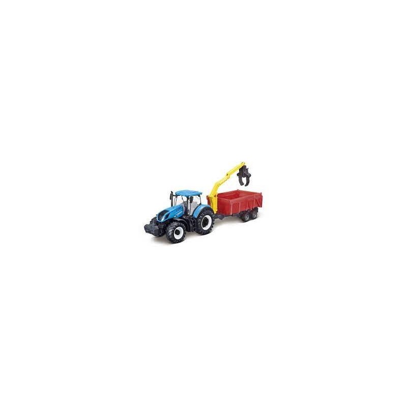 1:50 NEW HOLLAND T7.315 con remolque y grúa